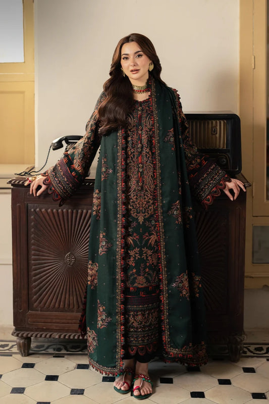 SP-AJ2915 Unstitched Fully Embroidered Dhanak Fully Embroidered Dhanak Shawl
