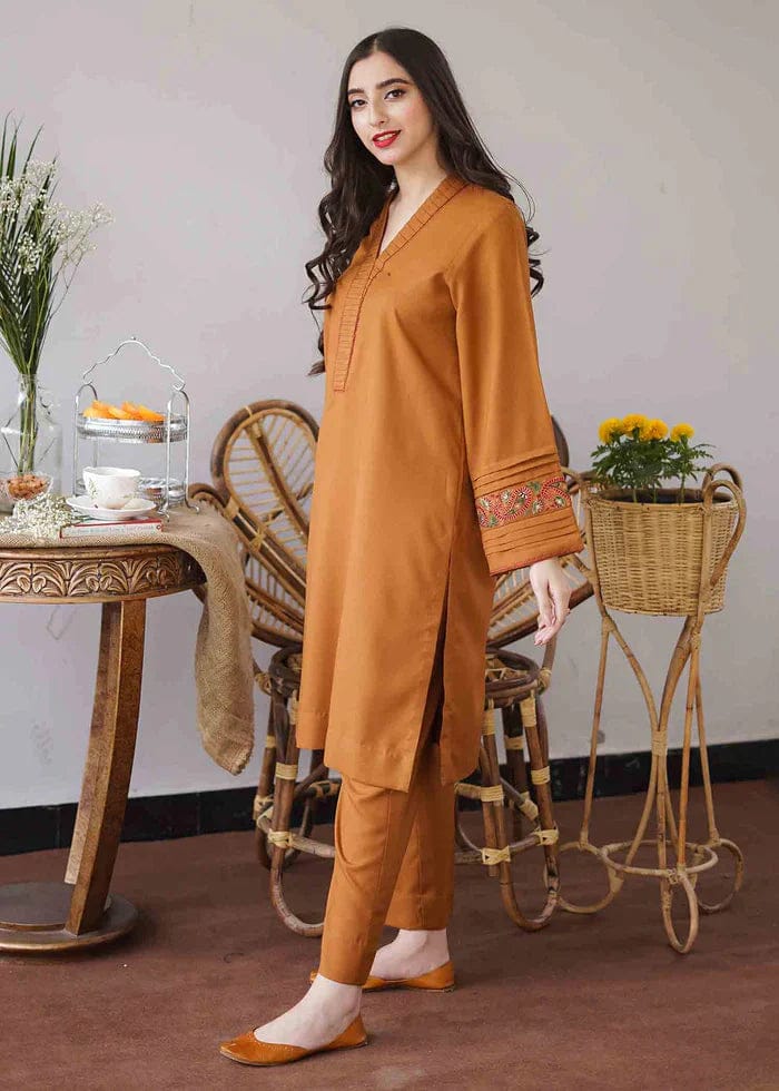 SP-GA1120 Unstitched Heavy Embroidered Dhanak Suit Embroidered Dhanak Shawl - Shaa Posh