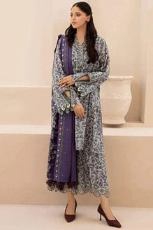 SP-BQ403 Digital Printed Khaddar 3Pc Suit With Digital Printed Khaddar Dupatta - Shaa Posh