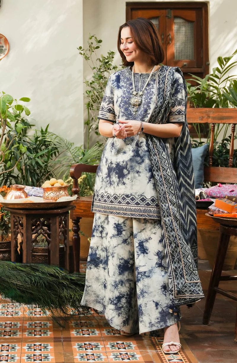 SP-SP500 Unstitched Digital Printed Lawn Suit 3pc With Digital Printed Lawn Dupatta - Shaa Posh