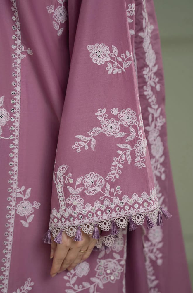 SP-CS900 Unstitched Heavy Embroidered Dhanak Suit With Embroidered Dhanak Shawl - Shaa Posh