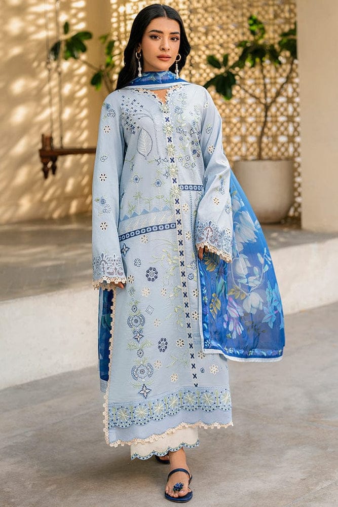 SP-QL1049 Unstitched Fully Embroided Dhanak Suit With Wool Shawl - Shaa Posh