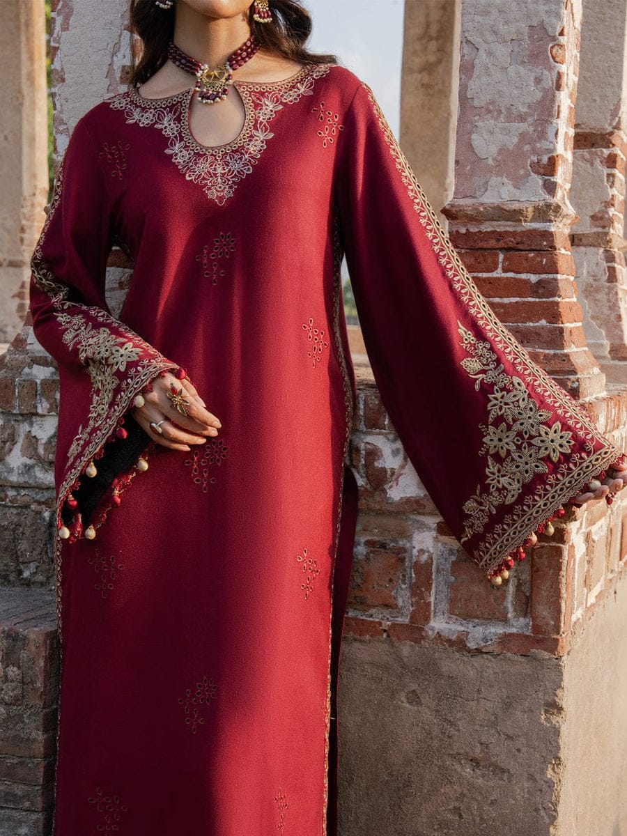 SP-IZ88333 Unstitched Fully Embroided Lawn Suit With Cotton Lawn Digital Printed Dupatta - Shaa Posh