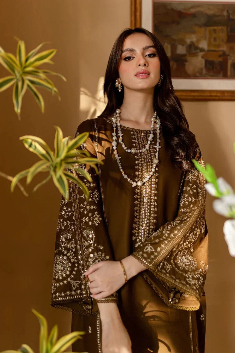 SP-BA68 Lawn Fully Embroidered 2pc - Shaa Posh