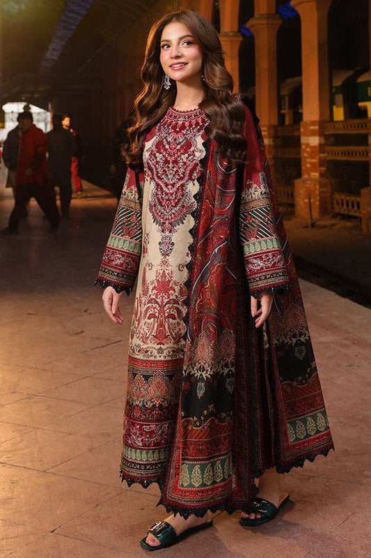 SP-280 Unstitched Digital Printed Lawn Suit 3pc With Digital Printed Lawn Dupatta