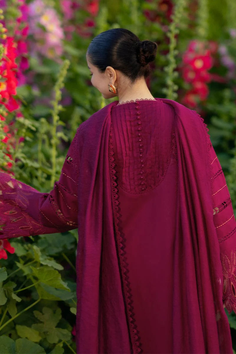 Sha Posh SP-RR2810 embroidered 3-piece lawn suit with fully embroidered dupatta, featuring intricate embroidery and elegant design.