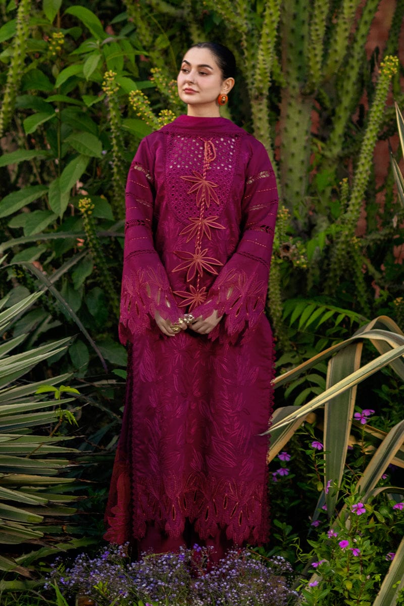 Sha Posh SP-RR2810 embroidered lawn 3-piece suit with fully embroidered dupatta, featuring intricate embroidery on fabric and matching accessories.
