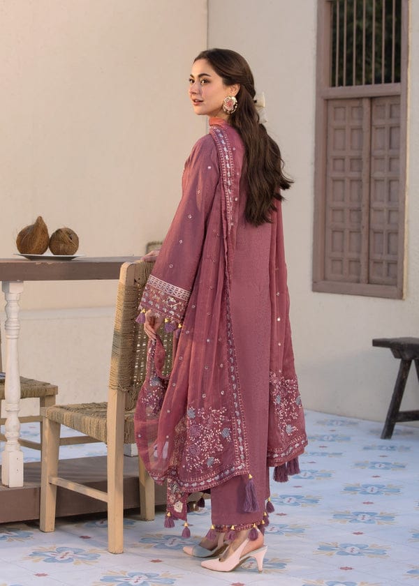 SP-2.0 Unstitched 3 Pc Heavy Embroidered Lawn Suit ( Four Sided Embroidered Chiffon Dupatta )