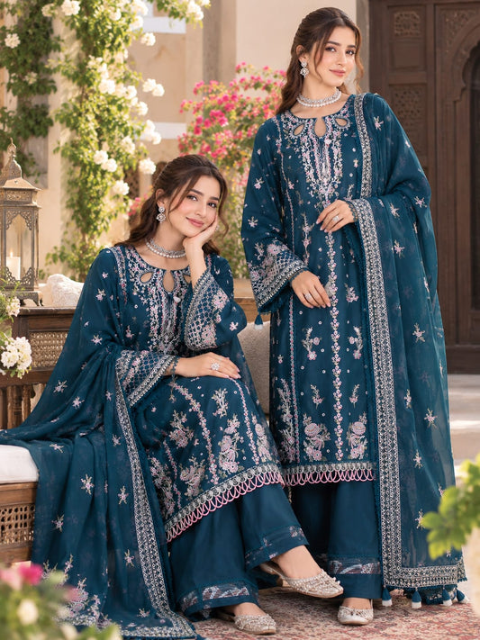 SP-AS5012 Unstitched Fully Embroidered Dhanak Fully Embroidered Dhanak Shawl